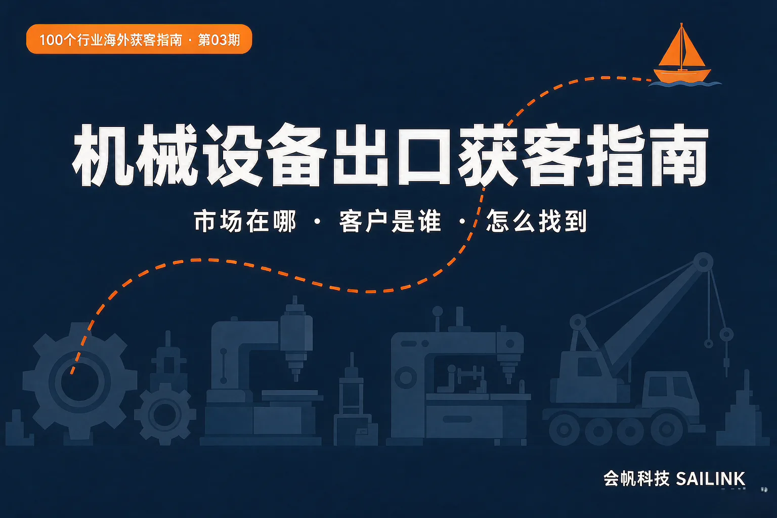 机械设备出口获客指南：增量市场在哪，海外客户怎么找
